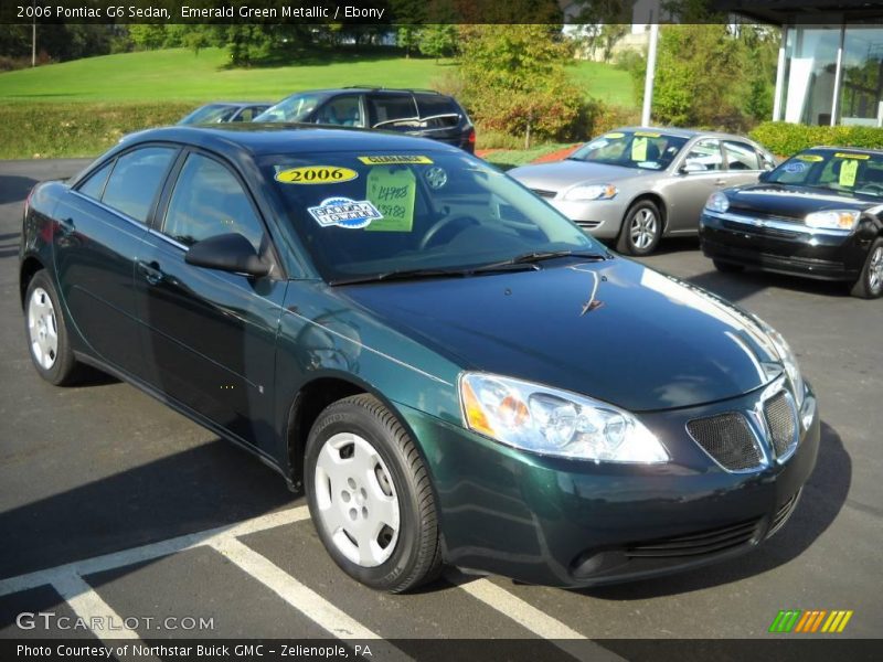 Emerald Green Metallic / Ebony 2006 Pontiac G6 Sedan