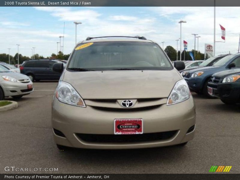 Desert Sand Mica / Fawn 2008 Toyota Sienna LE
