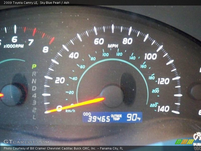 Sky Blue Pearl / Ash 2009 Toyota Camry LE