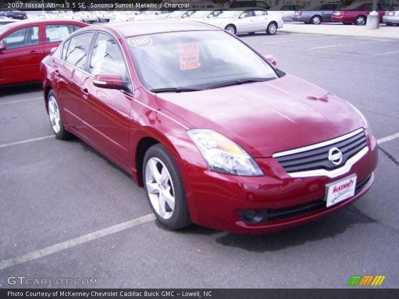 Sonoma Sunset Metallic / Charcoal 2007 Nissan Altima 3.5 SE