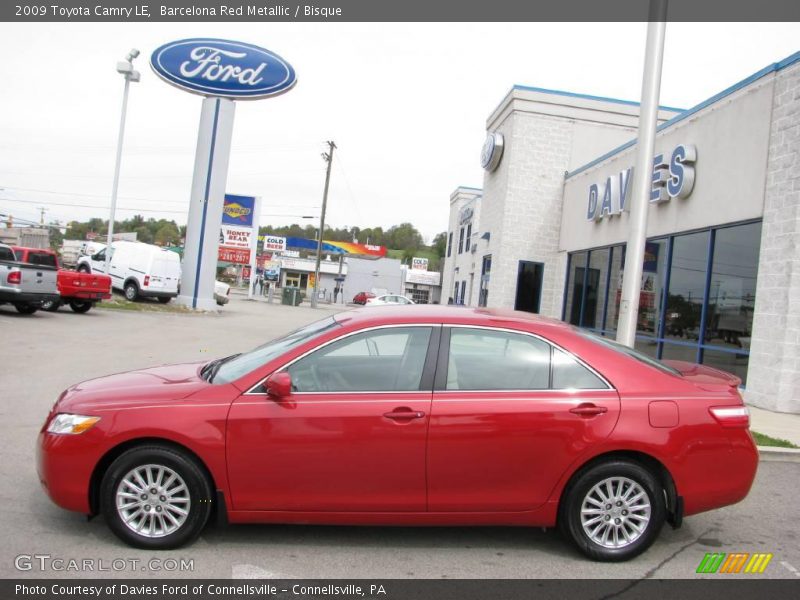 Barcelona Red Metallic / Bisque 2009 Toyota Camry LE