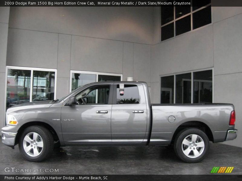 Mineral Gray Metallic / Dark Slate/Medium Graystone 2009 Dodge Ram 1500 Big Horn Edition Crew Cab