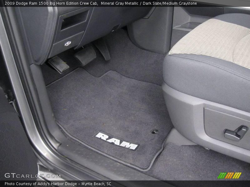 Mineral Gray Metallic / Dark Slate/Medium Graystone 2009 Dodge Ram 1500 Big Horn Edition Crew Cab