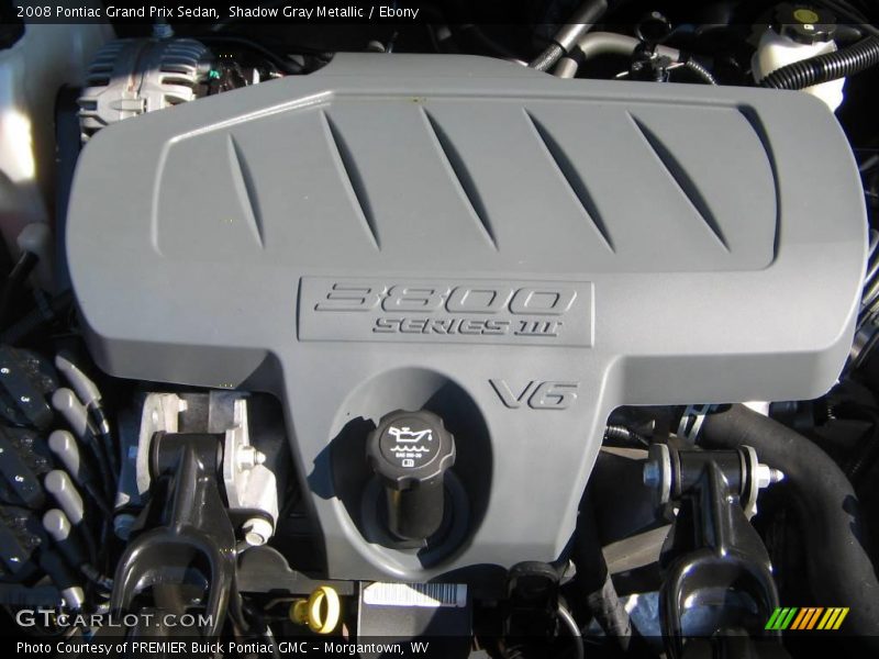 Shadow Gray Metallic / Ebony 2008 Pontiac Grand Prix Sedan