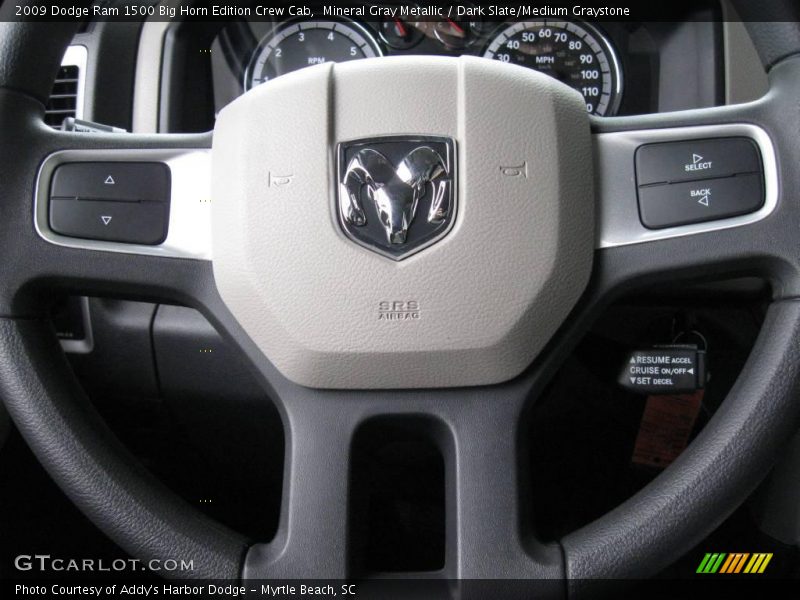 Mineral Gray Metallic / Dark Slate/Medium Graystone 2009 Dodge Ram 1500 Big Horn Edition Crew Cab