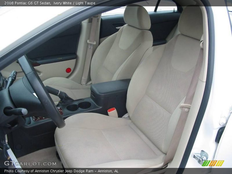 Ivory White / Light Taupe 2008 Pontiac G6 GT Sedan