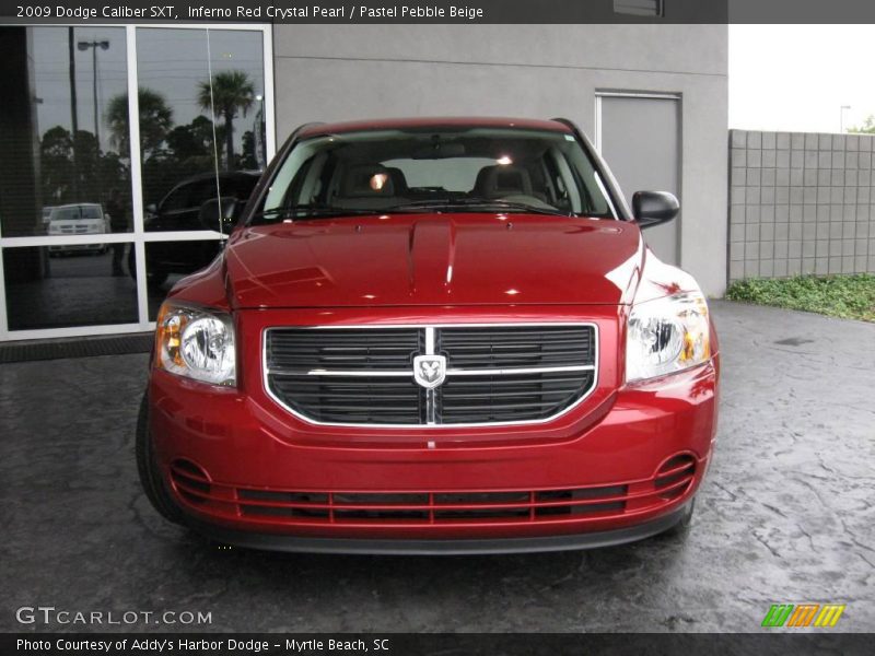 Inferno Red Crystal Pearl / Pastel Pebble Beige 2009 Dodge Caliber SXT