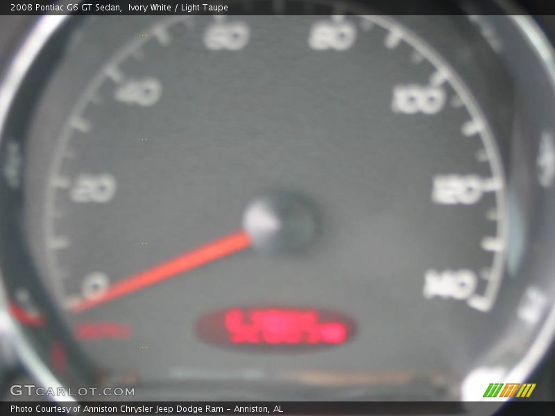 Ivory White / Light Taupe 2008 Pontiac G6 GT Sedan