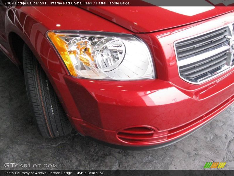 Inferno Red Crystal Pearl / Pastel Pebble Beige 2009 Dodge Caliber SXT