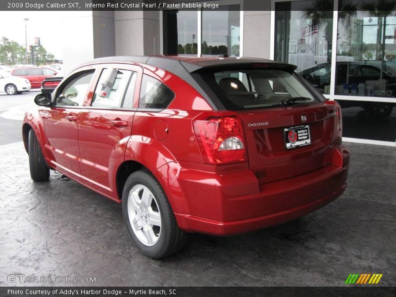 Inferno Red Crystal Pearl / Pastel Pebble Beige 2009 Dodge Caliber SXT