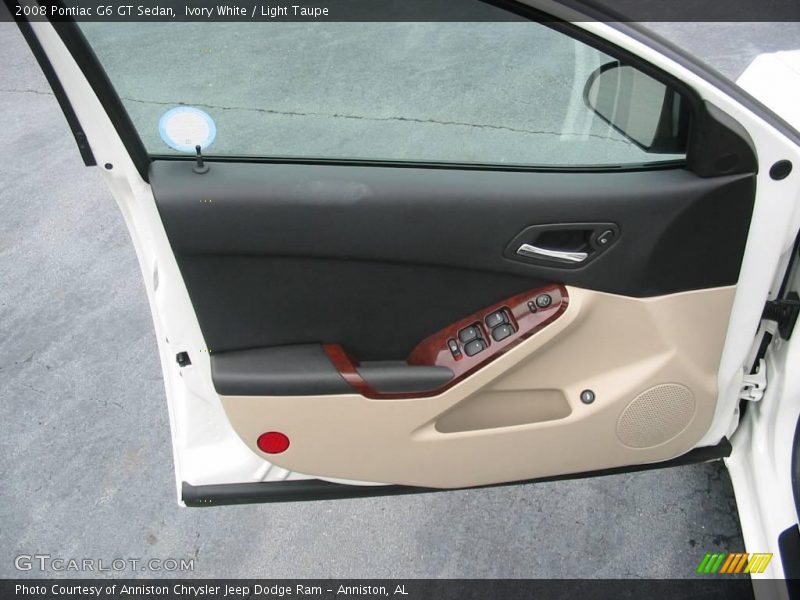 Ivory White / Light Taupe 2008 Pontiac G6 GT Sedan