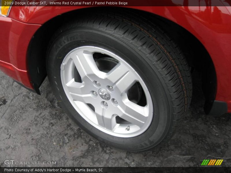 Inferno Red Crystal Pearl / Pastel Pebble Beige 2009 Dodge Caliber SXT