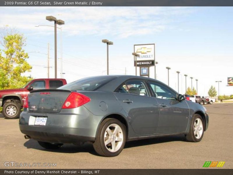 Silver Green Metallic / Ebony 2009 Pontiac G6 GT Sedan