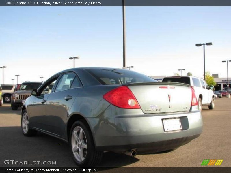 Silver Green Metallic / Ebony 2009 Pontiac G6 GT Sedan