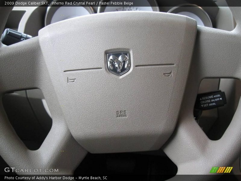 Inferno Red Crystal Pearl / Pastel Pebble Beige 2009 Dodge Caliber SXT