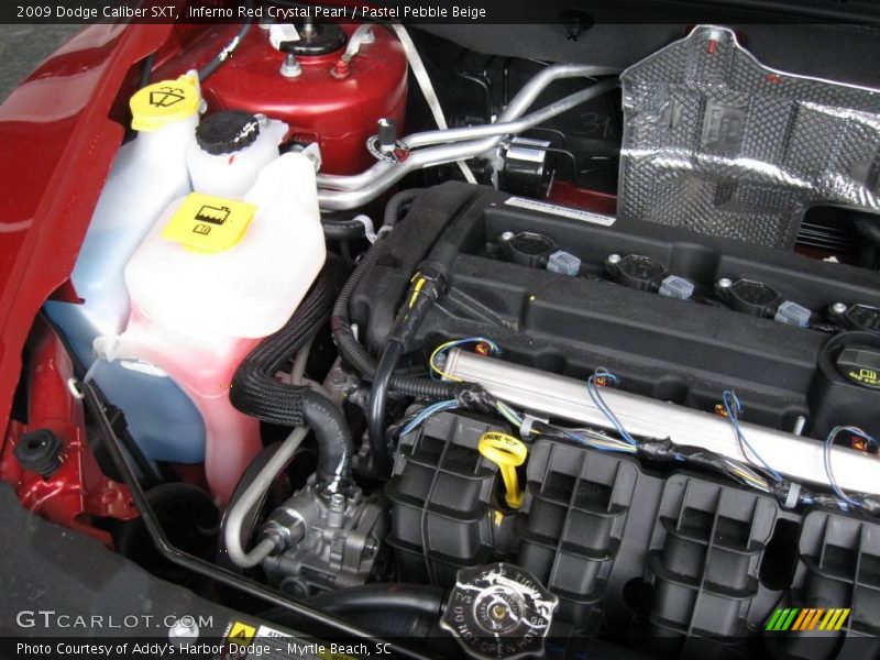 Inferno Red Crystal Pearl / Pastel Pebble Beige 2009 Dodge Caliber SXT
