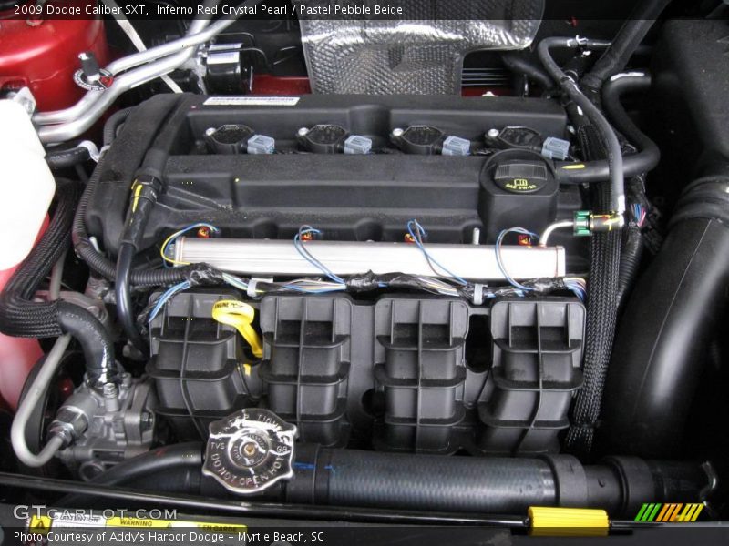 Inferno Red Crystal Pearl / Pastel Pebble Beige 2009 Dodge Caliber SXT