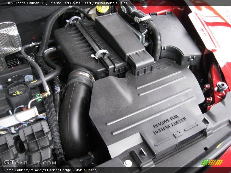 Inferno Red Crystal Pearl / Pastel Pebble Beige 2009 Dodge Caliber SXT