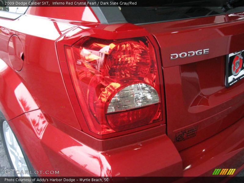 Inferno Red Crystal Pearl / Dark Slate Gray/Red 2009 Dodge Caliber SXT