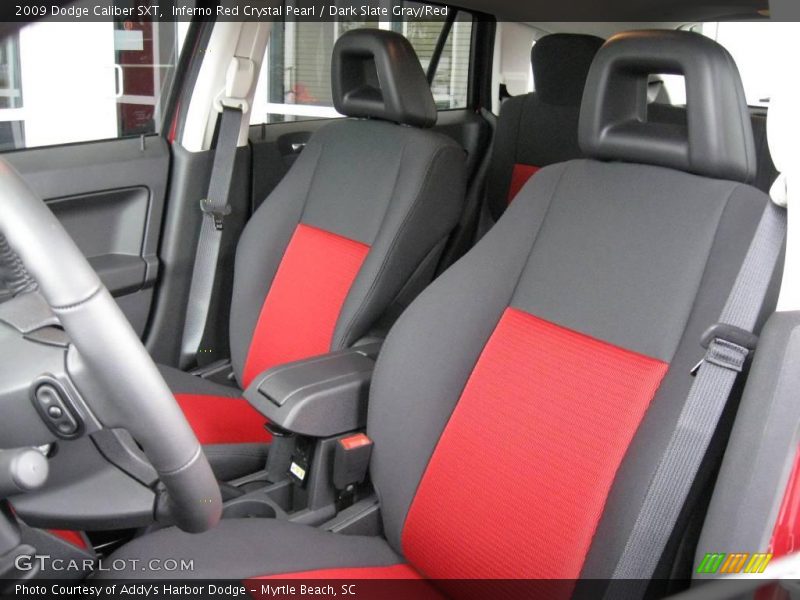 Inferno Red Crystal Pearl / Dark Slate Gray/Red 2009 Dodge Caliber SXT