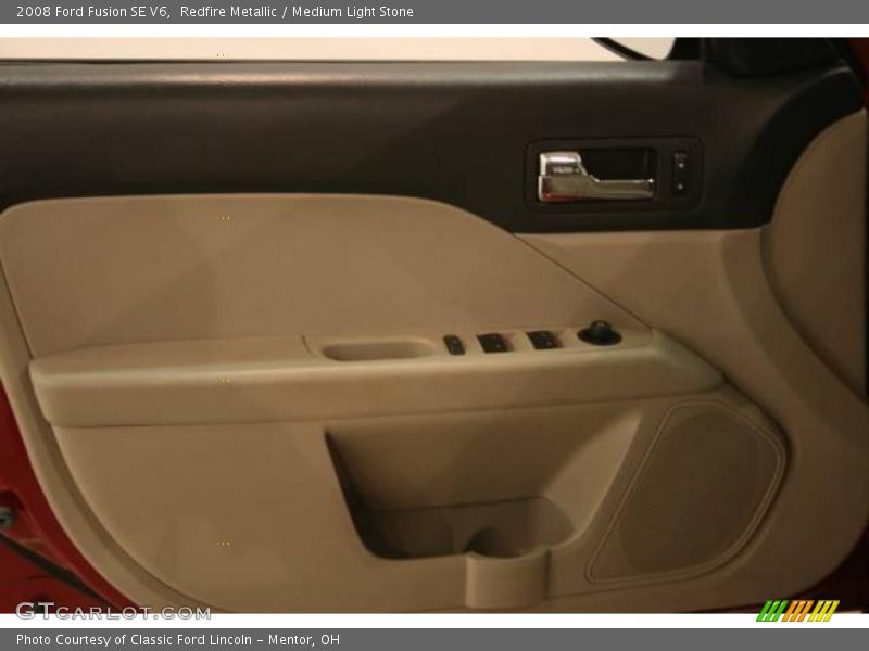 Redfire Metallic / Medium Light Stone 2008 Ford Fusion SE V6