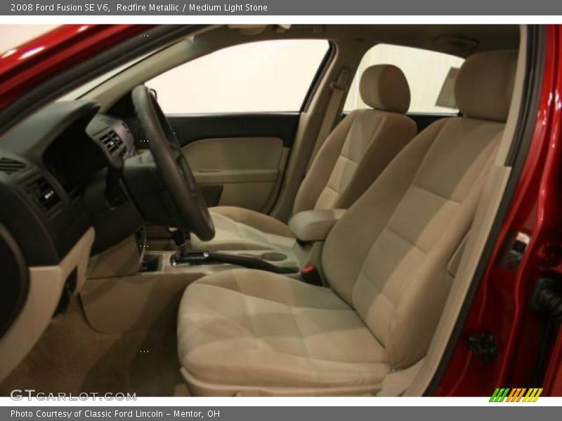 Redfire Metallic / Medium Light Stone 2008 Ford Fusion SE V6