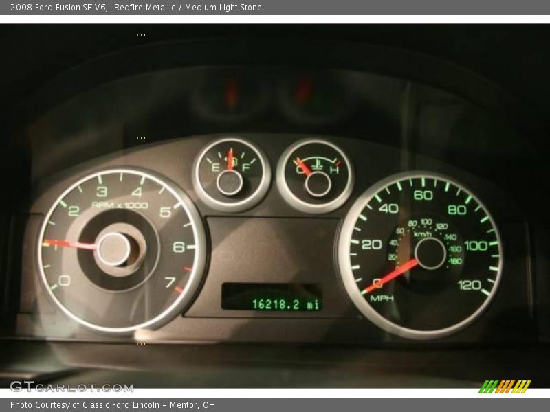 Redfire Metallic / Medium Light Stone 2008 Ford Fusion SE V6