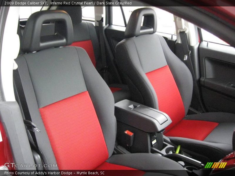 Inferno Red Crystal Pearl / Dark Slate Gray/Red 2009 Dodge Caliber SXT