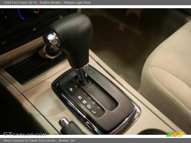 Redfire Metallic / Medium Light Stone 2008 Ford Fusion SE V6