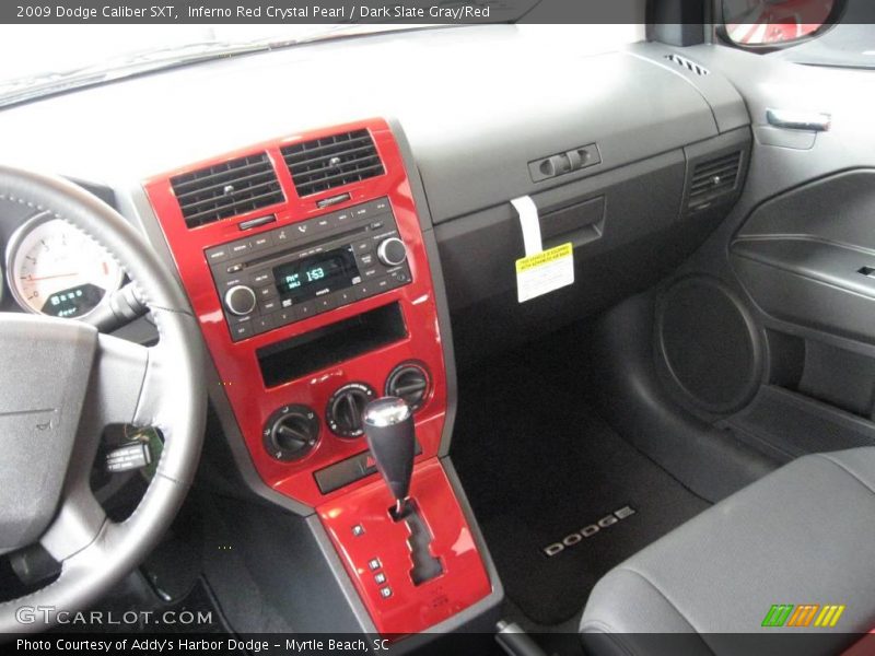 Inferno Red Crystal Pearl / Dark Slate Gray/Red 2009 Dodge Caliber SXT