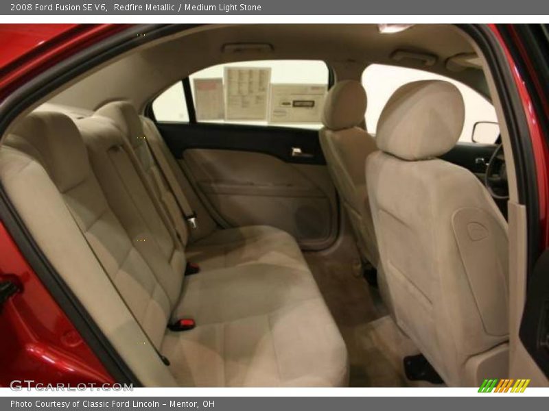 Redfire Metallic / Medium Light Stone 2008 Ford Fusion SE V6