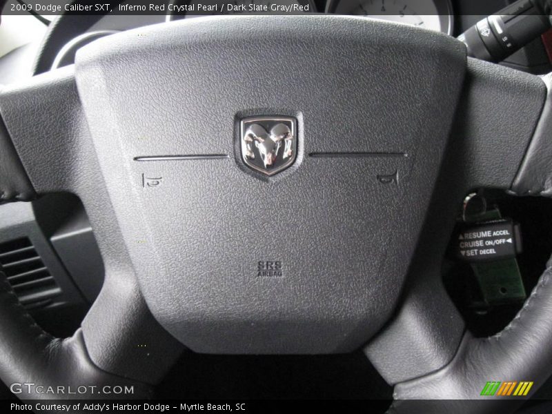 Inferno Red Crystal Pearl / Dark Slate Gray/Red 2009 Dodge Caliber SXT