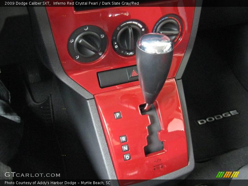 Inferno Red Crystal Pearl / Dark Slate Gray/Red 2009 Dodge Caliber SXT