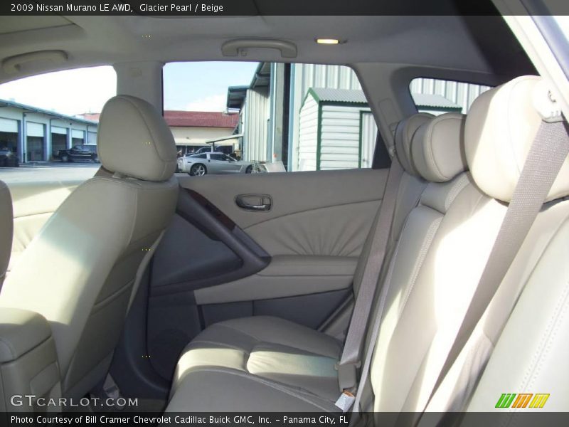 Glacier Pearl / Beige 2009 Nissan Murano LE AWD