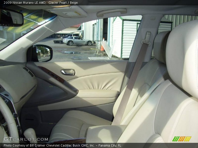Glacier Pearl / Beige 2009 Nissan Murano LE AWD