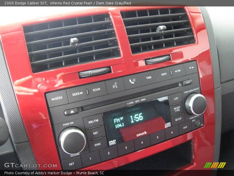 Inferno Red Crystal Pearl / Dark Slate Gray/Red 2009 Dodge Caliber SXT