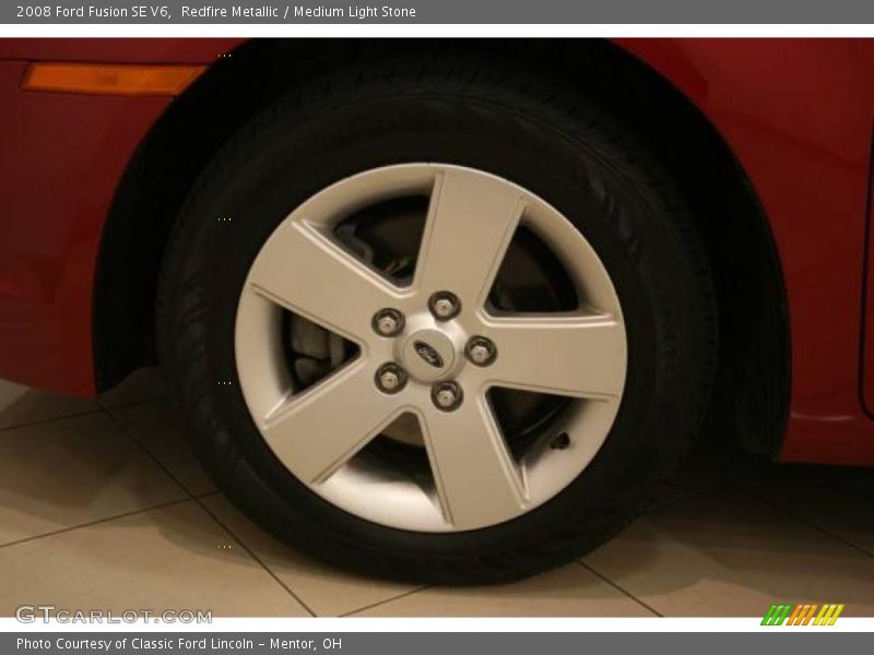 Redfire Metallic / Medium Light Stone 2008 Ford Fusion SE V6