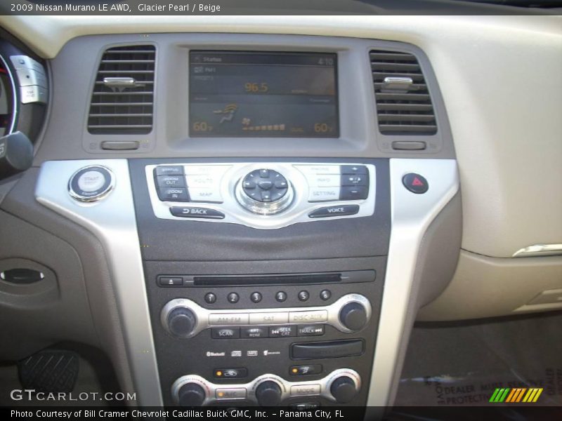 Glacier Pearl / Beige 2009 Nissan Murano LE AWD
