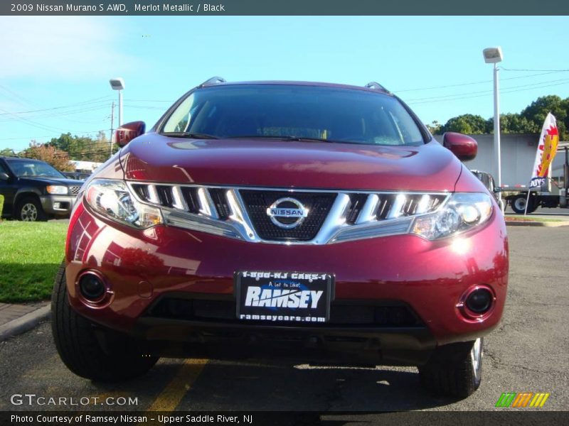 Merlot Metallic / Black 2009 Nissan Murano S AWD
