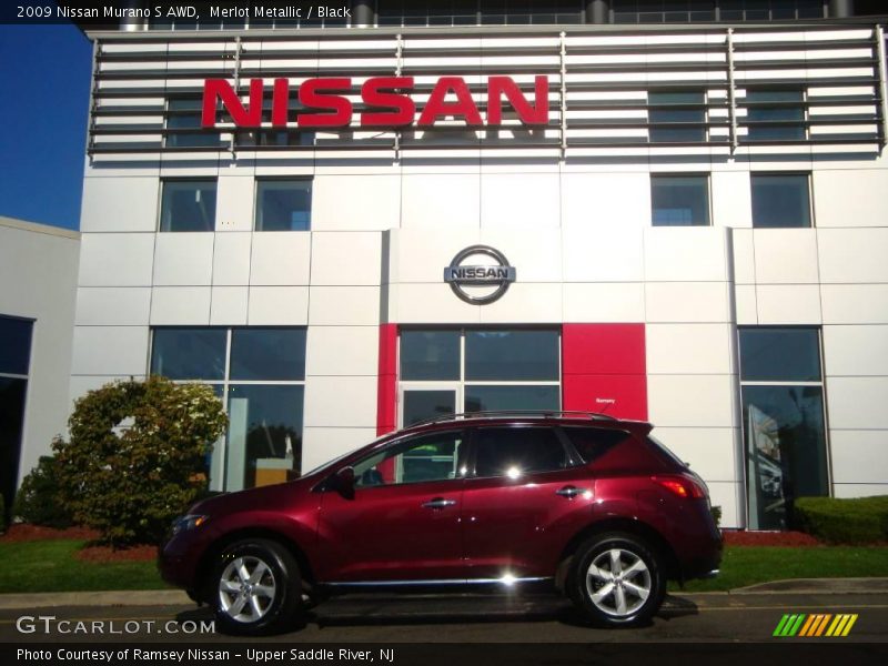 Merlot Metallic / Black 2009 Nissan Murano S AWD