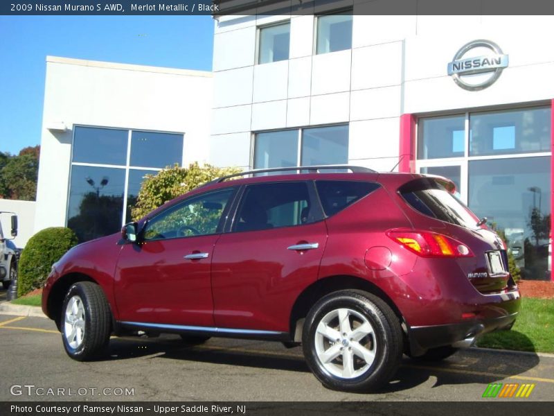Merlot Metallic / Black 2009 Nissan Murano S AWD