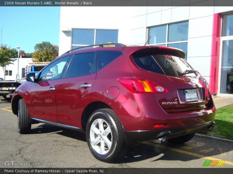 Merlot Metallic / Black 2009 Nissan Murano S AWD