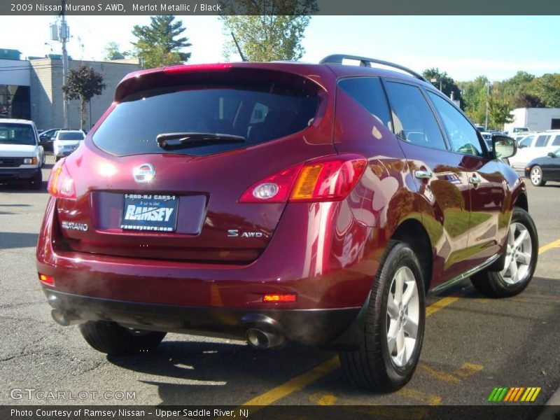 Merlot Metallic / Black 2009 Nissan Murano S AWD