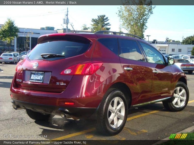 Merlot Metallic / Black 2009 Nissan Murano S AWD