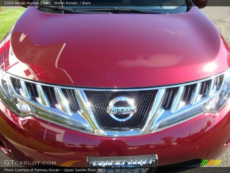 Merlot Metallic / Black 2009 Nissan Murano S AWD