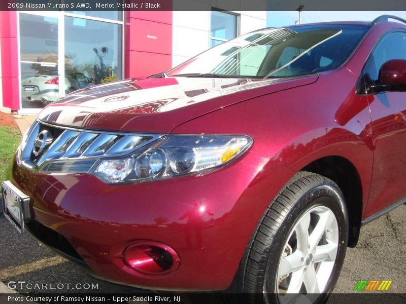 Merlot Metallic / Black 2009 Nissan Murano S AWD