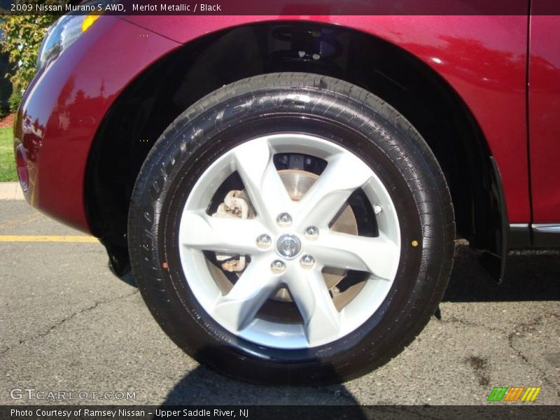 Merlot Metallic / Black 2009 Nissan Murano S AWD