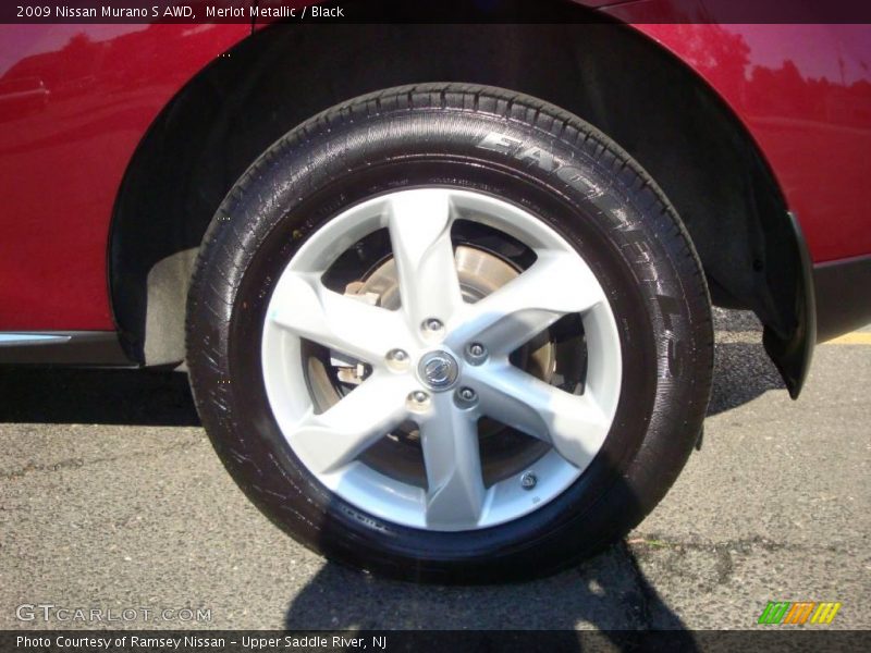 Merlot Metallic / Black 2009 Nissan Murano S AWD