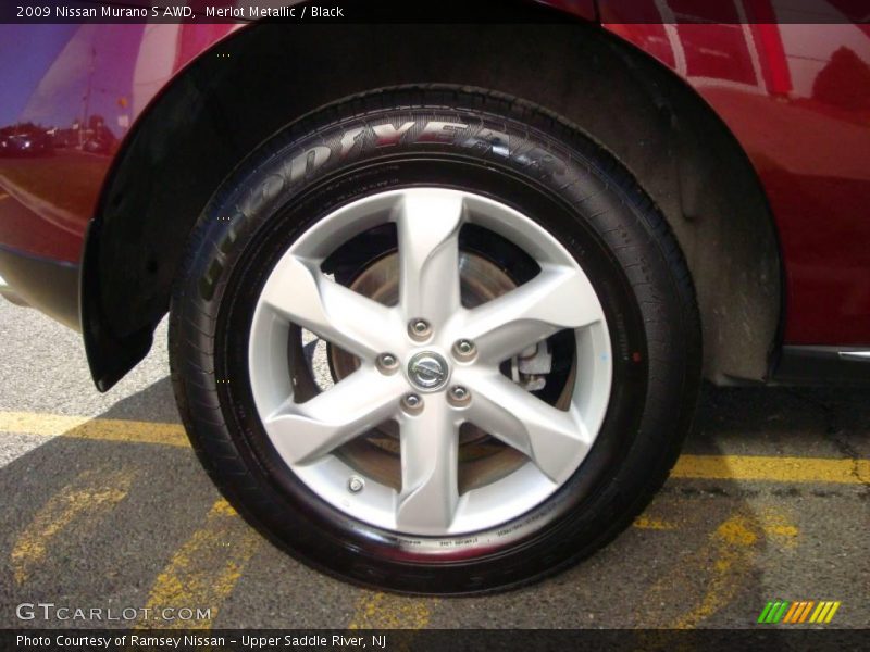 Merlot Metallic / Black 2009 Nissan Murano S AWD