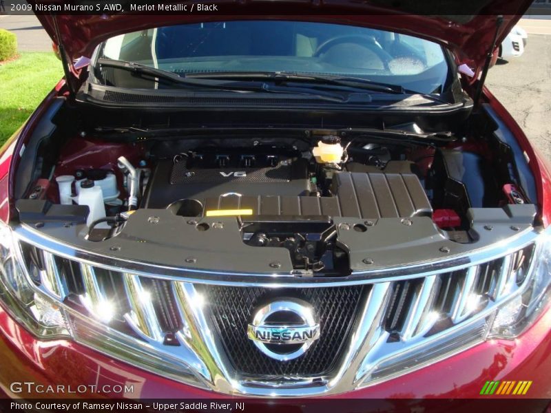 Merlot Metallic / Black 2009 Nissan Murano S AWD